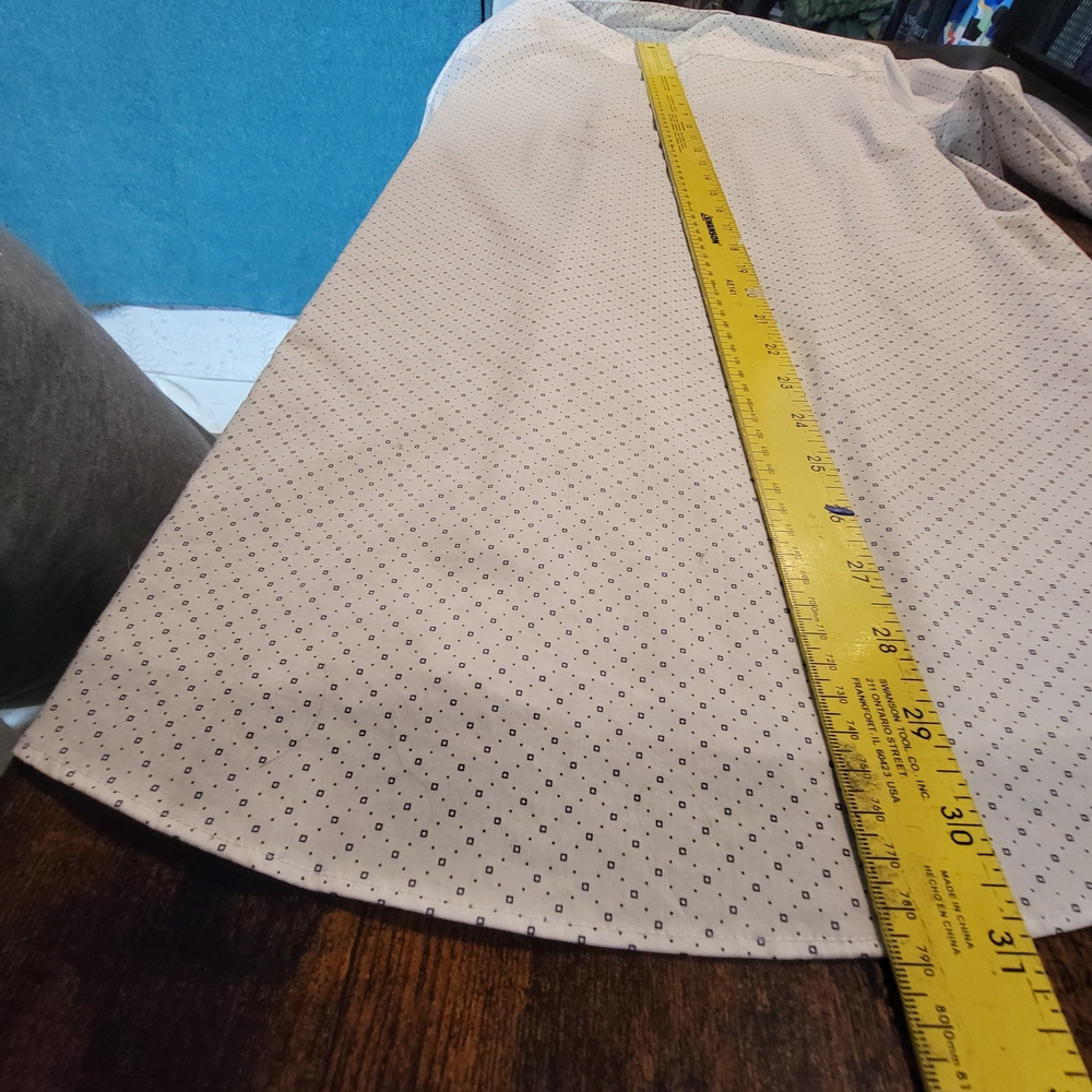 JF J.Ferrar Men's White Patterned Dress Shirt Size Large - Picture 11 of 11
